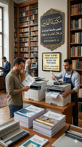 مكتبة الفارس لتصوير المستندات والطباعه